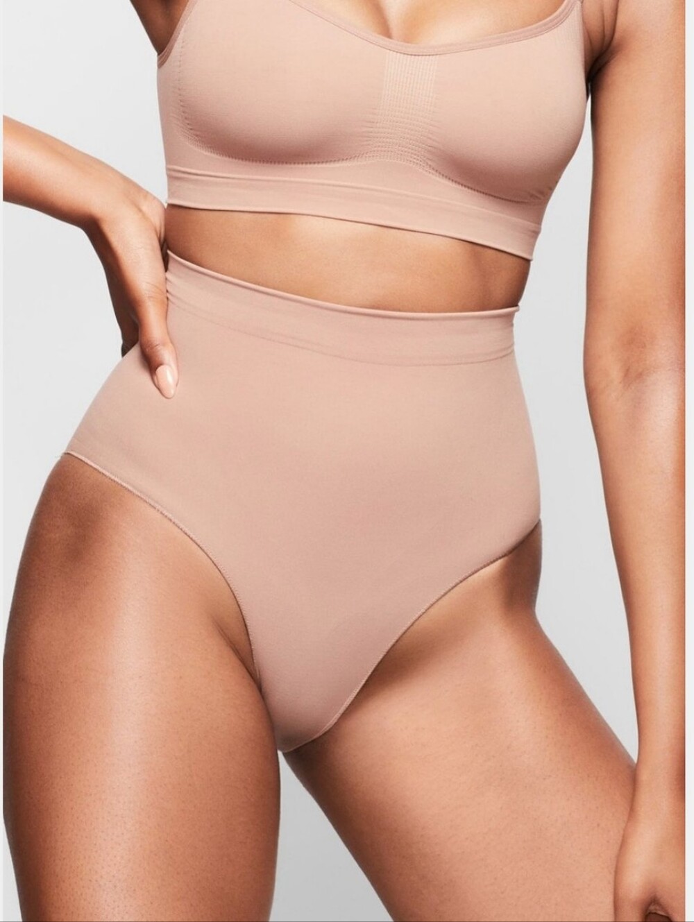 SKIMS High-Waist Shaper Briefs in Nude